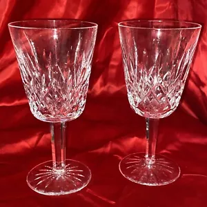 Vintage Paar Waterford Kristall Lismore Claret Weinkelche Gläser 7" SIGNIERT - Bild 1 von 3