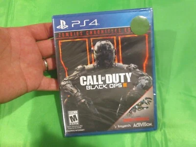CALL OF DUTY BLACK OPS III 3 ZOMBIES CHRONICLES EDITION PS4 PLAYSTATION 4 NEW - Image 1 of 3