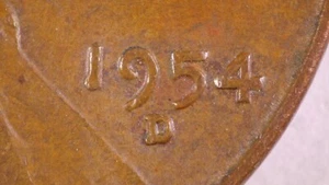 1954 D Lincoln Cent DDO / RPM - Picture 1 of 7