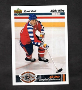 1991-92 Brett Hull Upper Deck Hockey Allstar Campbell Conference