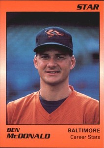 1990 Star McDonald Baltimore Orioles Baseball Card #1 Ben McDonald/Career Stats