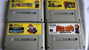 Super Mario Game set Super Famicom SNES SFC GAME Cartridge,manual set-a511- - Picture 1 of 12