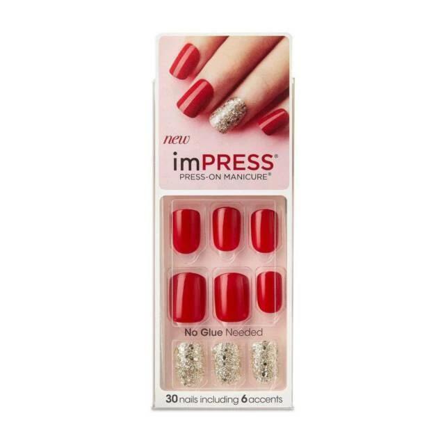 Kiss ImPRESS Tweetheart Press-On Nails - Pack of 30