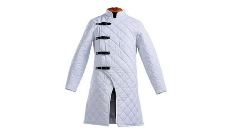 Nuevo Abrigo Chaqueta Acolchado Gambesón Grueso Acolchado Chaqueta Aketon SCA Larp Gambeson Foto 1 de 4