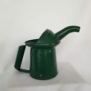 Vintage Galvanized Oil Can Vase, Farmhouse Country Vase - Picture 1 of 10