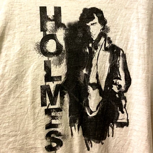 Track Shirt Sherlock Homes Mens T Shirt Tee Size XL Short Sleeve Graphic Cotton - Picture 1 of 7