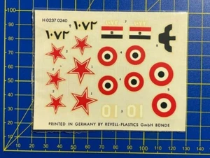 REVELL H-0237-0240 - MIG-19 EGYPTIAN AIR FORCE - 1/48 DECALS - Afbeelding 1 van 1