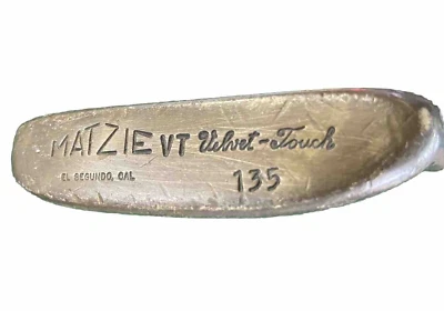 Matzie Velvet Touch 135 VT Brass Putter El Segundo Cal RH Steel 34.5" With Label - Image 1 of 4