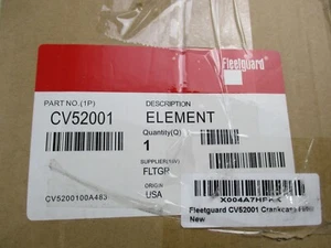Fleetguard CV52001 Crankcase Filter - Picture 1 of 18