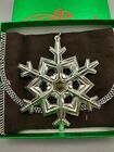 1989 Gorham Sterling Christmas Snowflake Ornament New, Unused, Mint W/Box & Bag