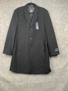 NAUTICA Men's Size 42R Barge Classic Fit Wool/ Cashmere Blend Solid Overcoat - Picture 1 of 8