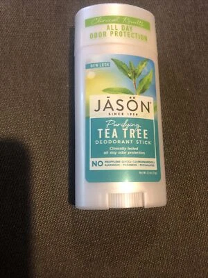 Дезодорант-палочка JASON Purifying Tea Tree защита от запаха на весь день 2,5 унции 1 упаковка - Изображение 1 из 3