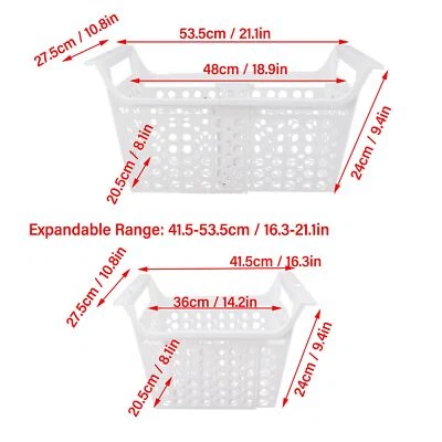 (L)Gefriertruhe Korb Tiefkühltruhe Organizer Bin Erweiterbar PP Schwerlast 2pcs - Bild 1 von 4