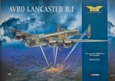 CORGI Aviation Avro Lancaster B.I R5868/'PO-S 467 Squadron AA32601 1:72 - Image 1 of 4