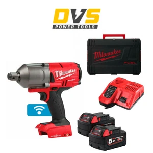 Milwaukee M18ONEFHIWF34-502X 18v 3/4in One-Key Fuel High Torque Impact Wrench 5A - Picture 1 of 2