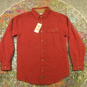 Legendary Whitetails Buck Camp Flannel Shirt Mens M Orange Red NEW NWT - Picture 1 of 10