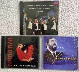 Classical Vocal CD Lot 3-Discs Bocelli, Pavarotti, And The Three Tenors - Audio - Picture 1 of 8