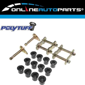 Rear Shackle Kit for Toyota Landcruiser 40 60 Series 7/80-90 4x4 Greasable Pins - Picture 1 of 2