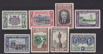 JUEGO JUBILEO DORADO RODESIA DEL SUR 1940 LIGERAMENTE BISAGRAS COMO NUEVO Foto 1 de 2