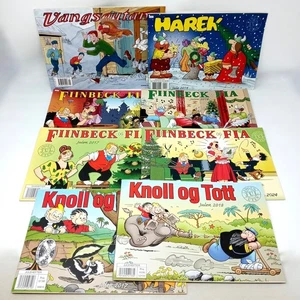 Norwegian Christmas Comic Book Lot of 8 Knoll og Tott Fiinbeck Fia Harek RARE - Bild 1 von 13