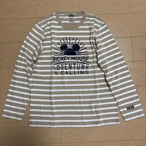 Camiseta Larga Uniqlo Disney Border Mujer’s L Nueva Con Etiquetas Sin Usar - Imagen 1 de 5