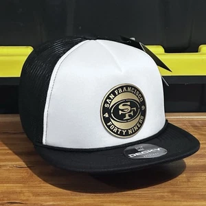 Cappello camionista San Francisco 49ers SnapBack Decky Hats colore bianco e nero - Foto 1 di 5