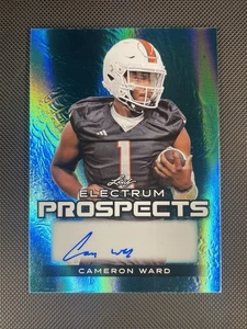 Cam Ward Prospects Auto. 2024 Leaf Electrum #d /8. Titans Color Match! SSP RC - Picture 1 of 5