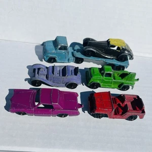 Vintage Tootsietoy Metal Hauler Mercedes Tow Truck Jeep Roadster Sedan Lot Of 6 - Picture 1 of 9