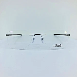 Nuevas gafas sin montura Silhouette Titan Dynamics Contour 5540 JF C. 7110 grises - Imagen 1 de 14