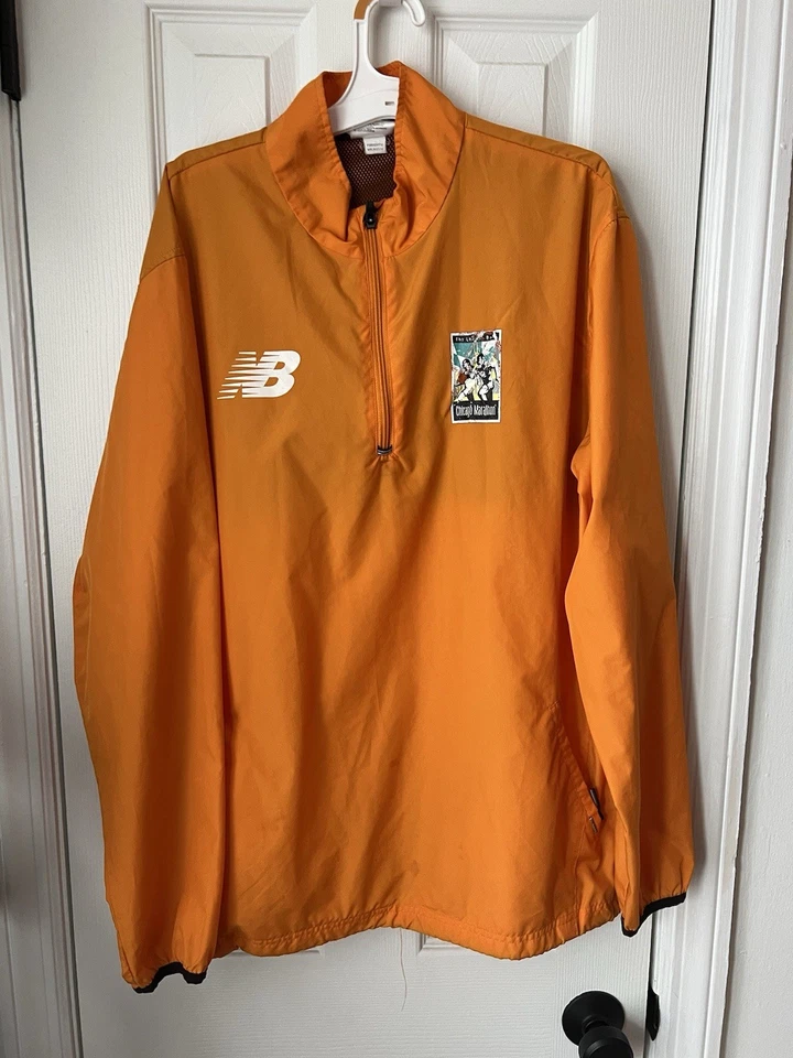 Chaqueta cortavientos New Balance chaqueta para correr azul para hombre grande 1/4 cremallera Foto 1 de 3