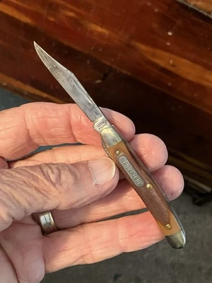 Vintage Schrade USA 180T OLD TIMER Single Blade Press-Lock Pocket Knife - Image 1 of 4