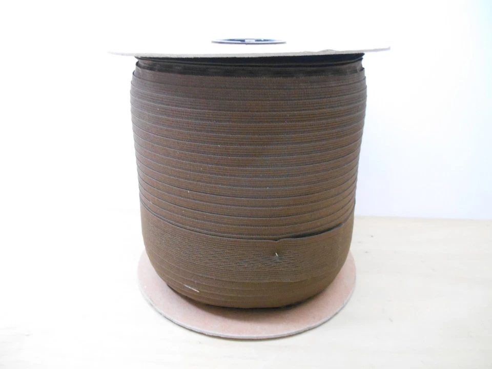 1000 ft Spool BC176-D37-S Brown 1-1/2″ Polyester Ribbon Approx 5 Pound - Image 1 of 4