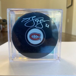 Brian Gionta signed puck w/coa Montreal Canadians  - Picture 1 of 3
