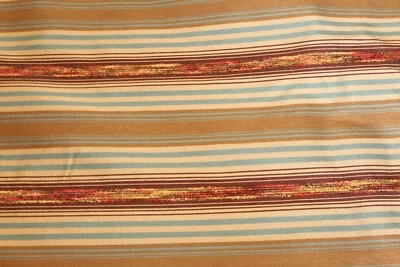2 3/4 Yards Fabricut woven & chenille stripe high quality multi use fabric - Image 1 of 4