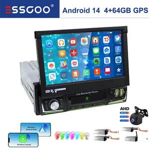 7" 1DIN Flip Autoradio Touchscreen Bildschirm Bluetooth USB SD MP5 Player Radio - Bild 1 von 14