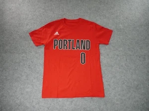 Adidas Shirt Mens Small Portland Trail Blazers Damian Lillard NBA #0 - Picture 1 of 9