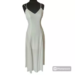 NWT Me & Moein Womens White Spaghetti Straps Maxi Dress Size S - Picture 1 of 10