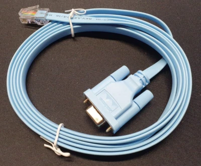 Cisco Konsolenkabel DB9 Buchse auf RJ-45 Stecker 72-3383 Console Cable Switch - Bild 1 von 2