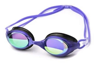 POQSWIM verspiegelte Schwimmbrille - lila verspiegelt - neue Erwachsenengröße - Bild 1 von 5