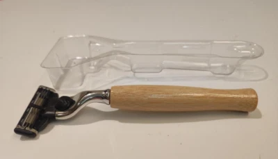 Gillette Mach 3 Rasierklinge , neu , 1 st. mit Bambusholzgriff , keine OVP