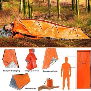 Outdoor Camping Rescue First Aid Blanket/Sleeping Bag/Tent/Raincoat PEWaterproof