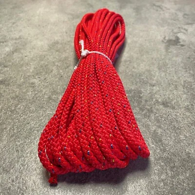 LIROS - MADE IN GERMANY 15m Liros Reflecta Ø 6 mm Sicherheitsleine Bootsleine rot reflektierend 550 daN