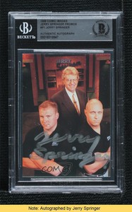 1998 Show Promos Jerry Springer Todd Schultz BAS Certified BAS Encased READ 08a7