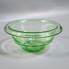 Vintage Hazel Atlas Depression Glass Rest Well Mixing Bowl 1930s Green 5 5/8"