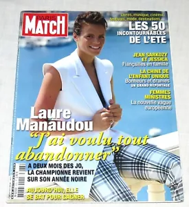 Paris Match French Magazine 3083 25 Jun 2008 Laure Manaudou J'ai voulu tout... - Imagen 1 de 1