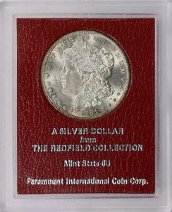 Dólar de plata Morgan 1881-S colección Redfield MS soporte rojo Paramount tonificado - Imagen 1 de 6
