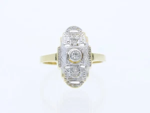 Anello diamanti brillanti oro 585 14 carati dettagli gioielli - Foto 1 di 7
