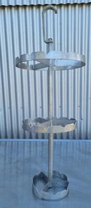 Wurstgehänge Fleischkarussell Edelstahl Rohrbahnhaken 3 Ringe Gehänge Metzger - Bild 1 von 7