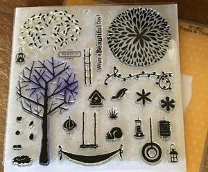 CTMH D1467 TREES & THINGS ~ Hammock, Tire swing, Lantern, Bird, Squirrel - Picture 1 of 2