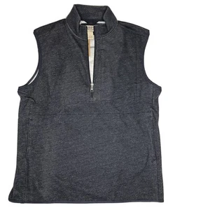 Duluth Trading Mens Large Threshold Fleece Vest Navy Blue Full Half Zip New NWT - Picture 1 of 12